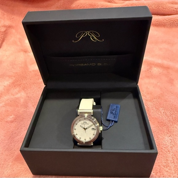 PORSAMO BLEU women’s  DahliaSilicone StrapWatch, 34mmColor: Silver-White main image 4